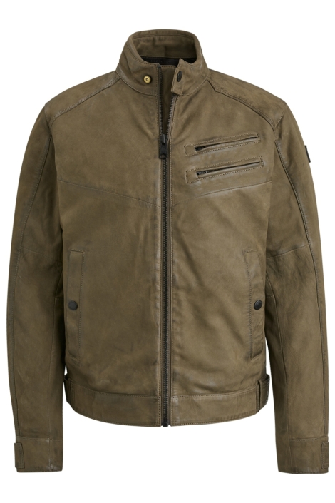 Vanguard short jacket sheep veg leather